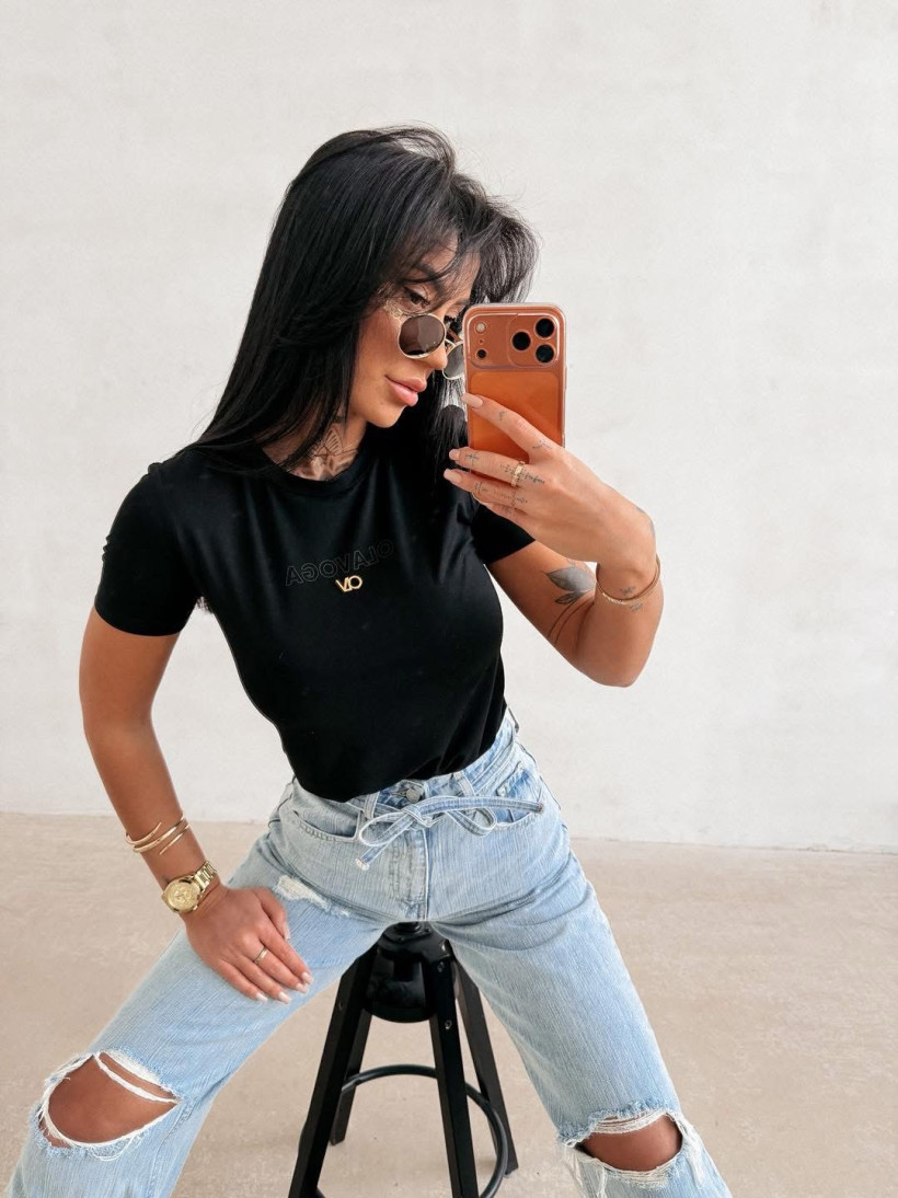 T-shirt damski Ola Voga Siena -black