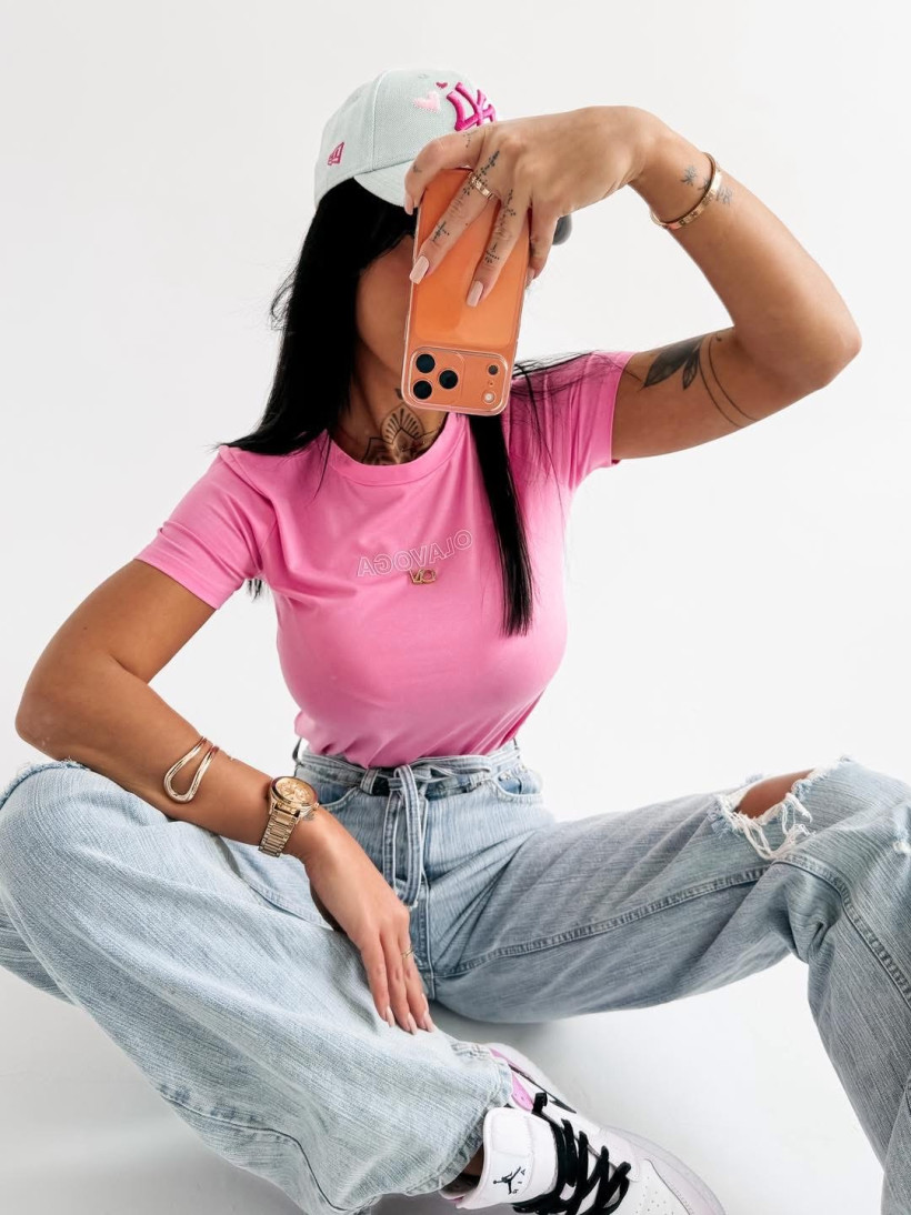 T-shirt damski Ola Voga Siena - pink