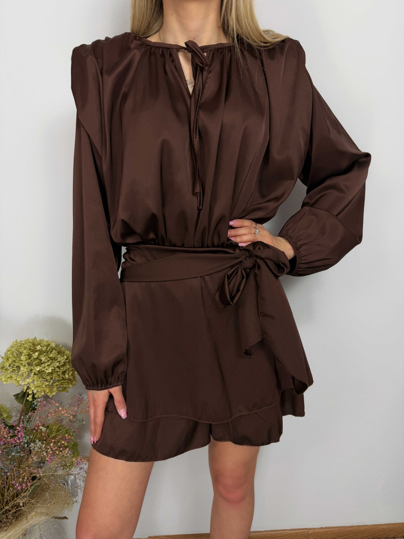 Kombinezon 1714 satynowy, dลugi rฤkaw