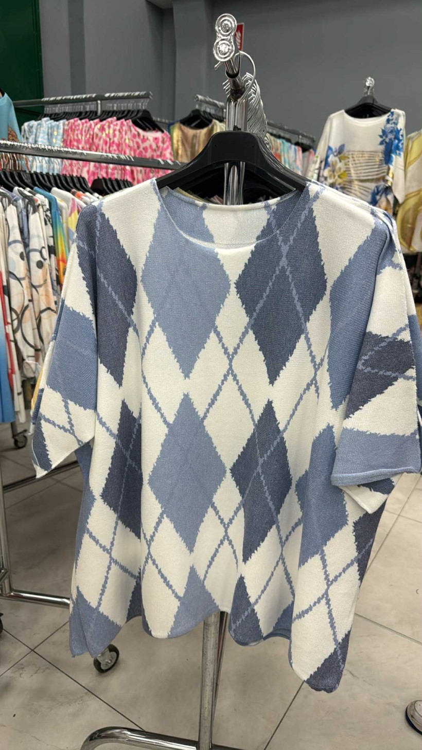 Italia nr.8 - Sweter romby - 1569 - jeans