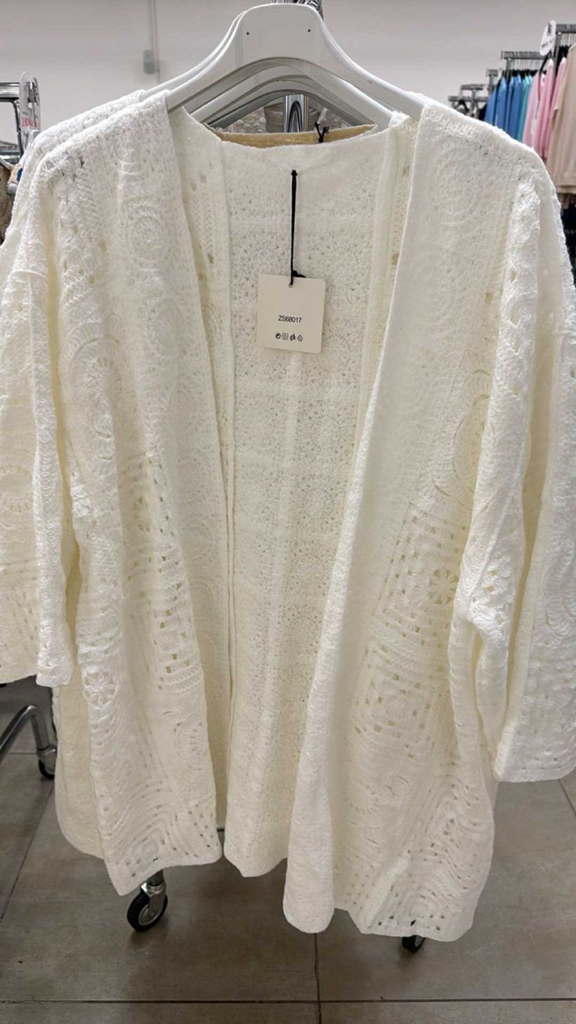 Italia nr.8 - Narzutka ażurowa jednokolorowa Wł.68017 - biała