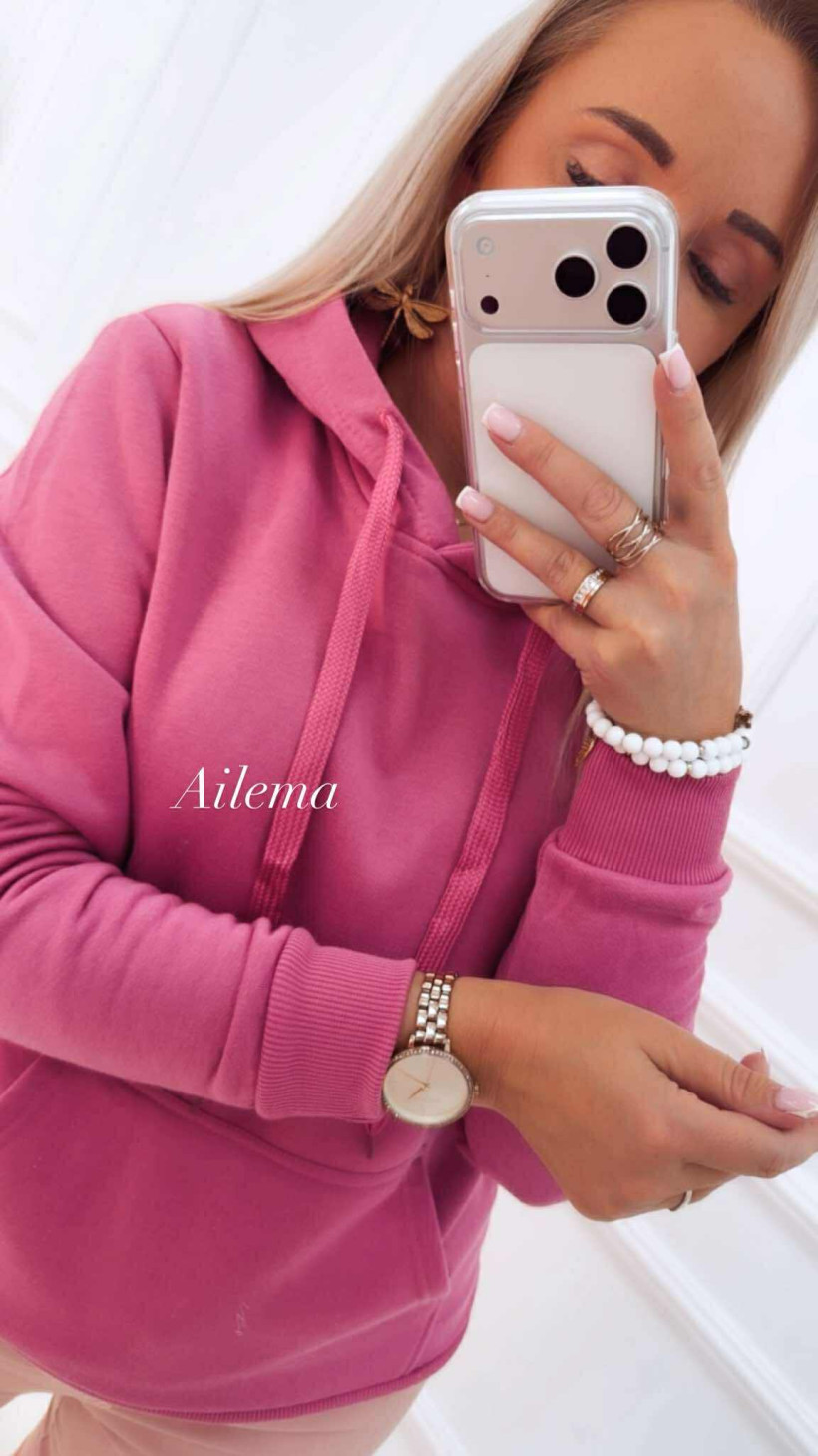 Bluza kangurek 68W02 z kapturem