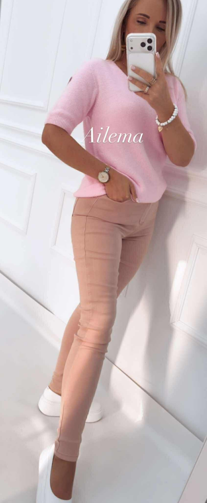 Jeansy Skinny Goodies Q552-10 puder