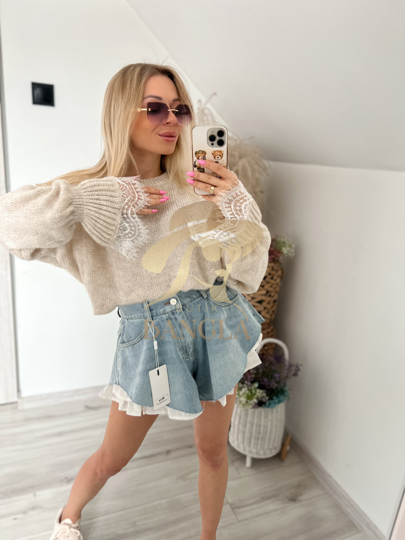 Sweterek KORONKA-RĘKAW