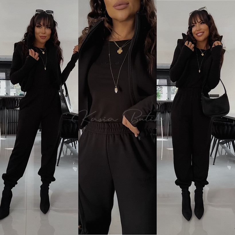 Komplet Bawełniany 3w1 Bugdalova Czarny