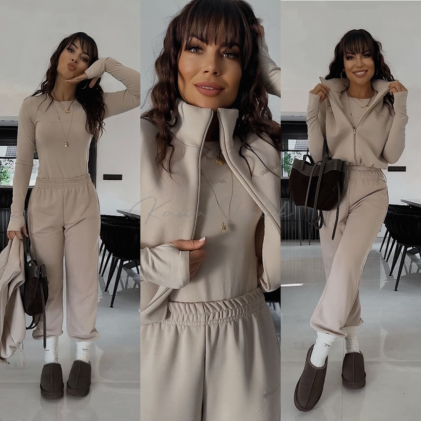 Komplet Bawełniany 3w1 Bugdalova Beżowy