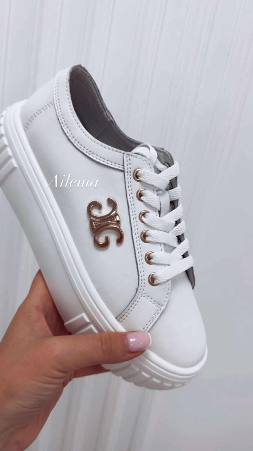 Półbuty GOODIN GD-FT-113 skóra naturalna białe