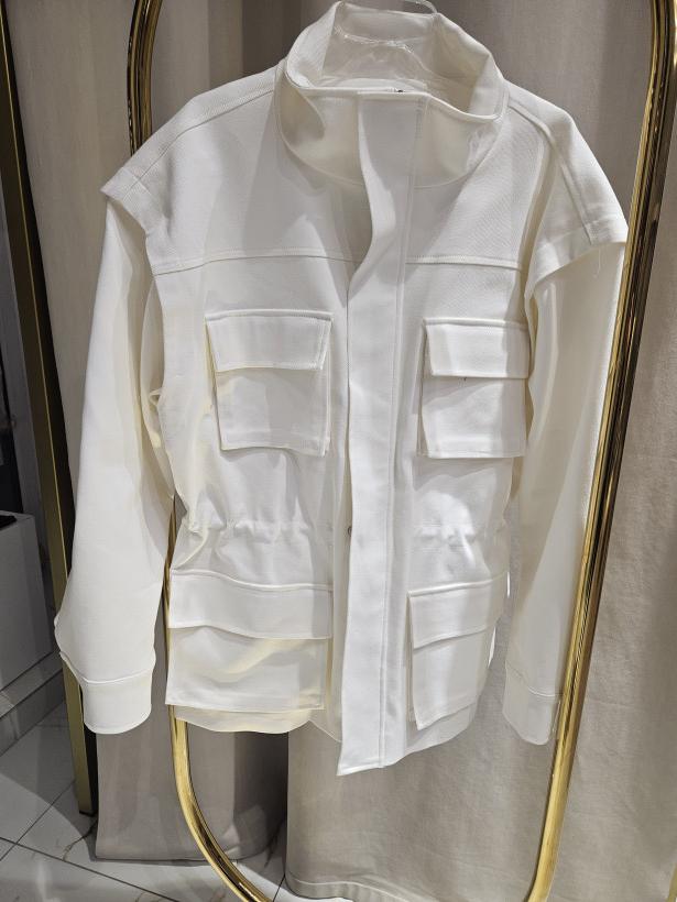 EM KURTKA-KAMIZELKA JEANSOWA 2w1 ŚMIETANA