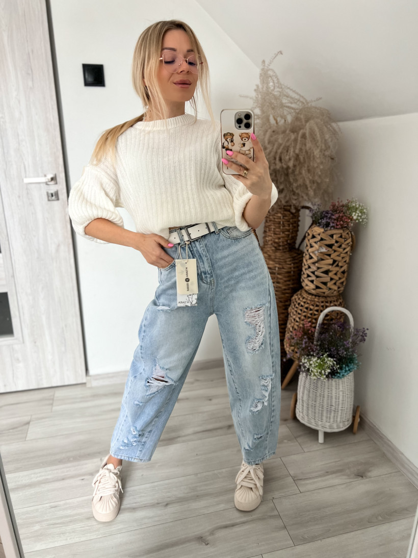 Spodnie BALLON M'Sara z paskiem - BG1382-6