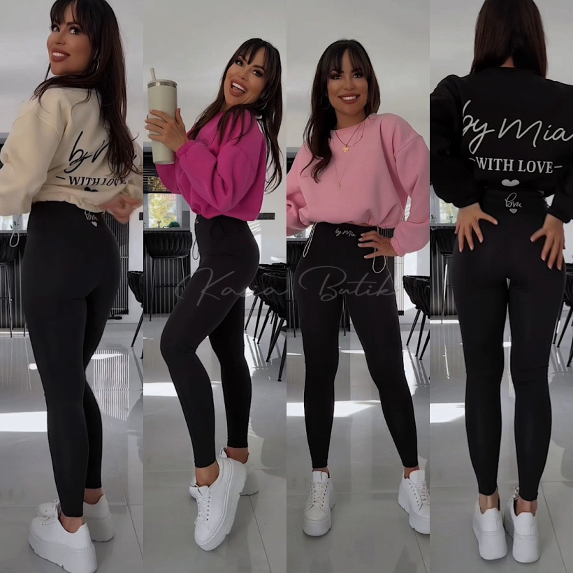 Legginsy Modelujące Wyszczuplające By Mia Czarne