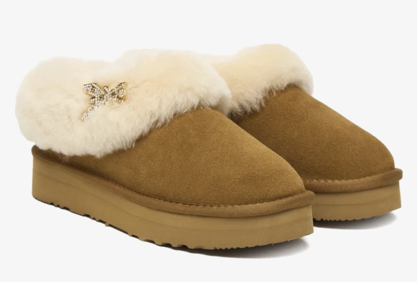 Buty Patrizia Pepe futerko brązowe