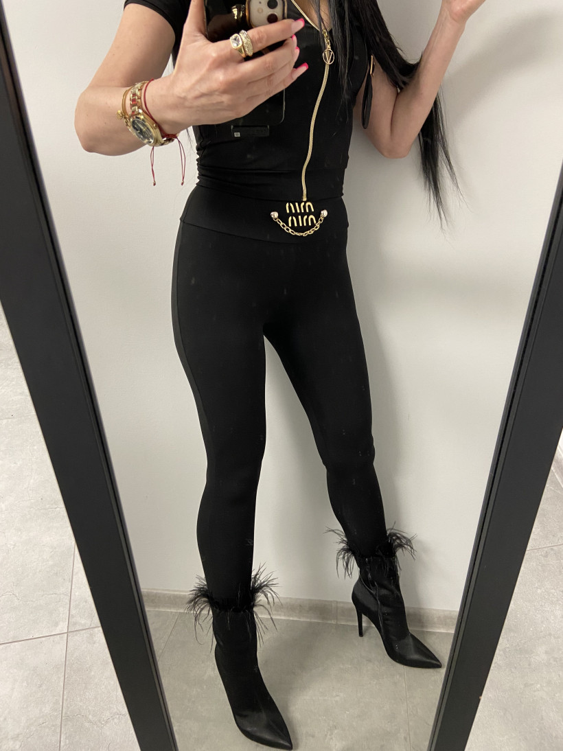 Legginsy 108 MinMin z łańcuszkiem