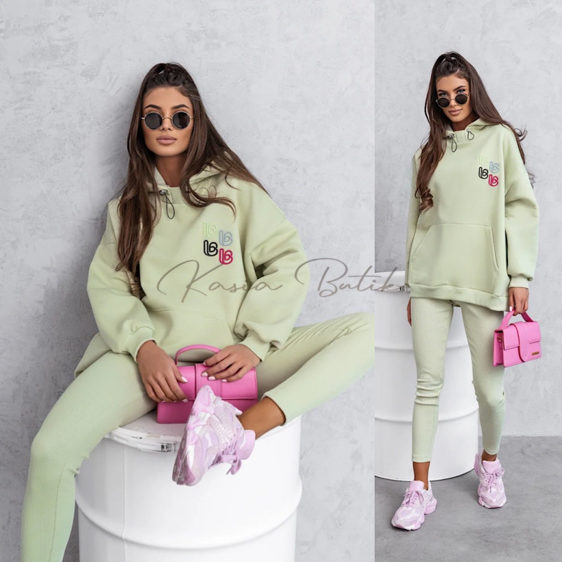 Komplet Bawełniany Rarity Oliwkowy