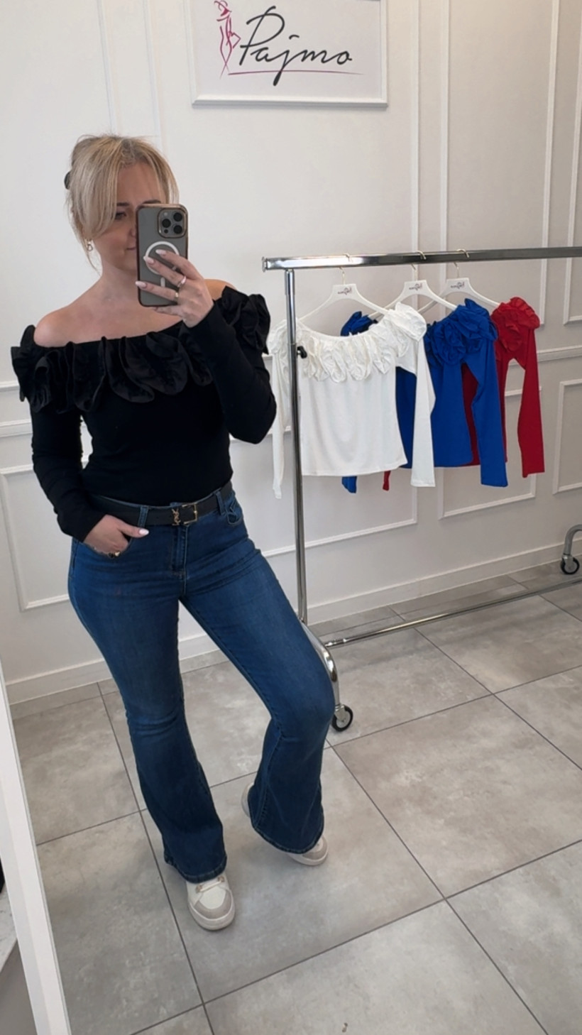 Bluzka hiszpanka falbanka 14342