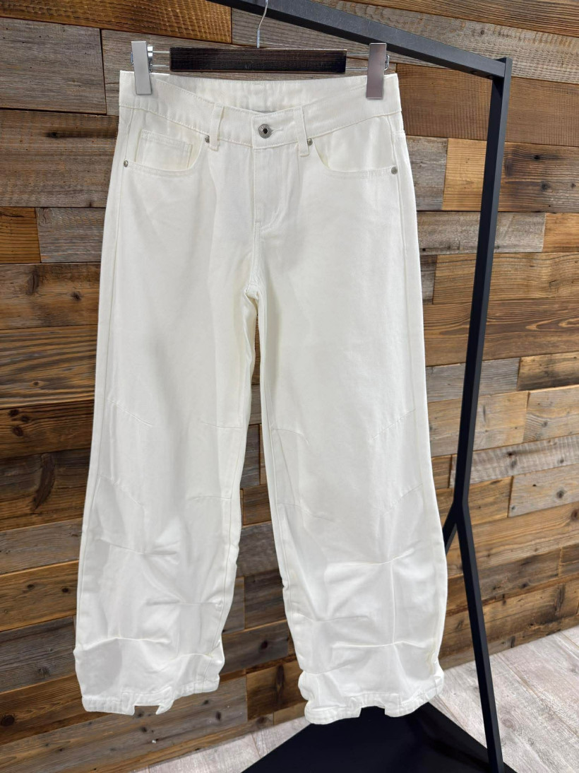 By o la la..! spodnie jeansowe białe