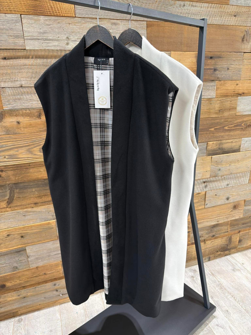 By o la la..! długa kamizelka 