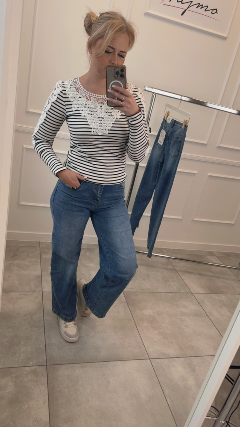 Jeansy szerokie -5kg 14335