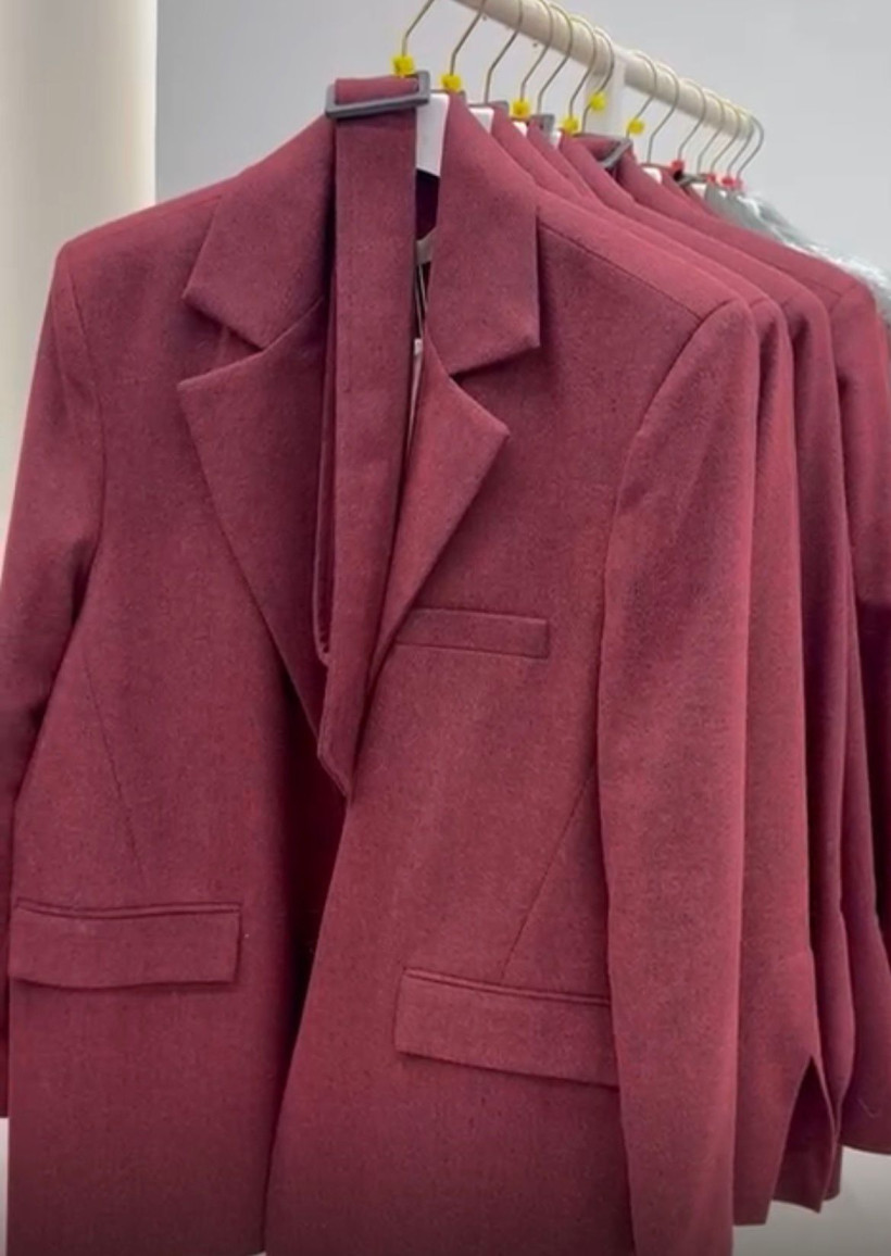 MARYNARKA ANDREA Z PASKIEM JODEŁKA WINO SEMPRE