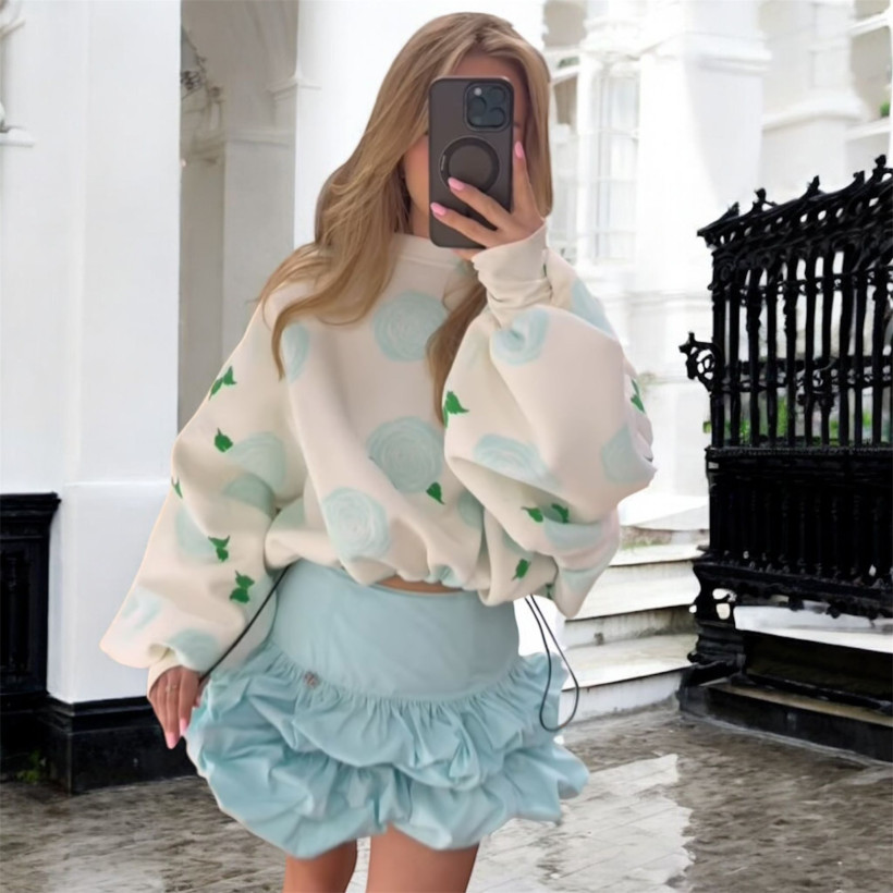 BLUZA RÓŻA TIFFANY UNI LAVESTINO