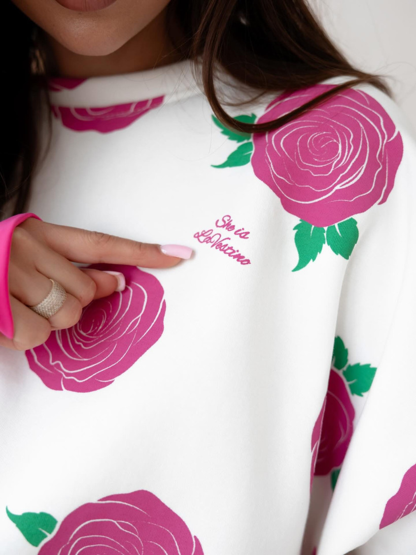 BLUZA  RÓŻA RÓŻ UNI LAVESTINO
