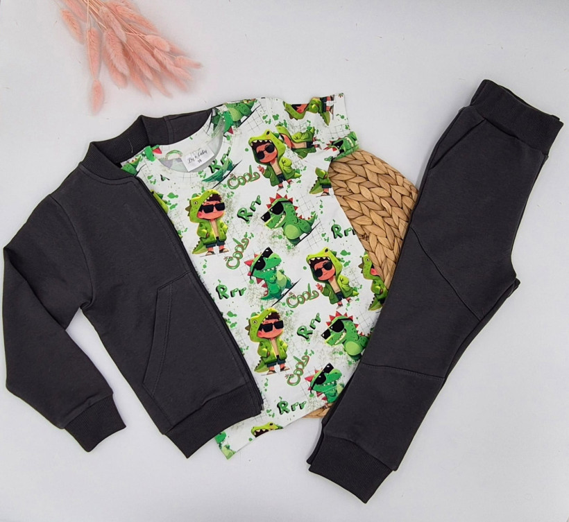 BLUZA  GRAFIT BOMBERKA ROZPINANA BY O BABY