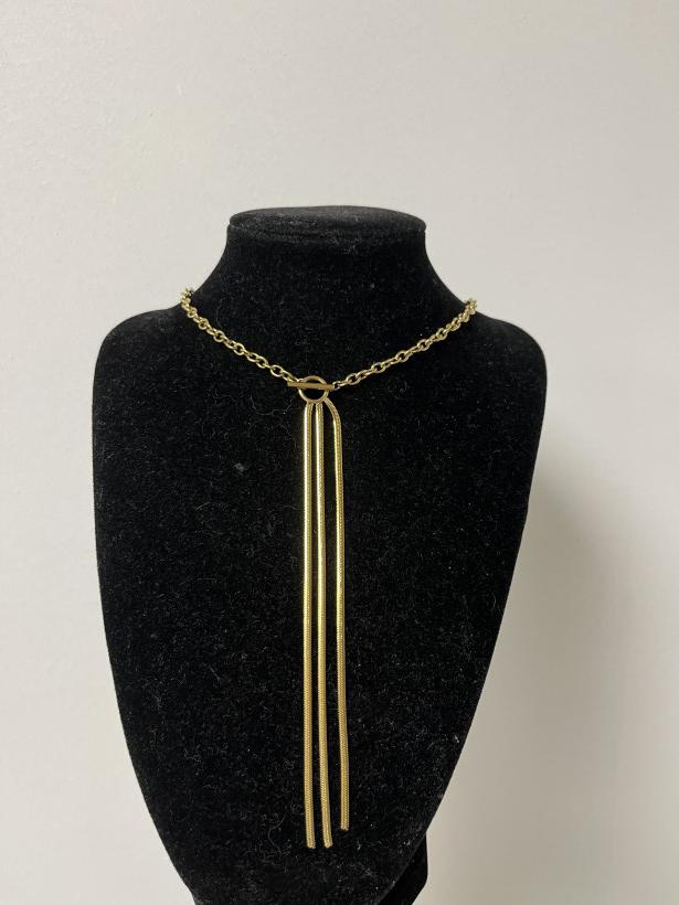 UNIKATOWY - biżuteria stal nierdzewna naszyjnik łańcuszek z żmijką "meduza"