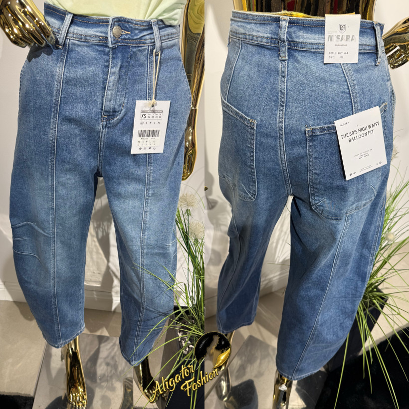 Spodnie jeans M Sara Balloon Fit