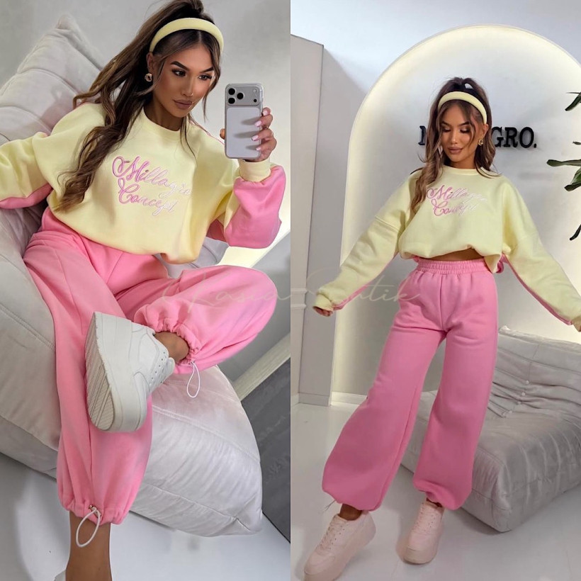 Komplet Bawełniany Millagro Concept Cukierkowo-Cytrynowy