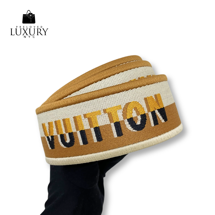 LOUIS VUITTON Brown/Beige Accessory Canvas Shoulder Strap