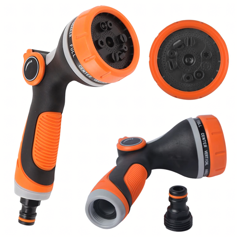 Pistolet Zraszacz Regulowany do Wody Węża Ogrodowy Ogrodowego Zraszania8 trybów