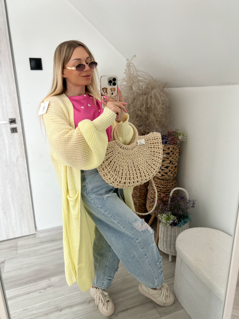 Kardigan długi - CYTRYNNA