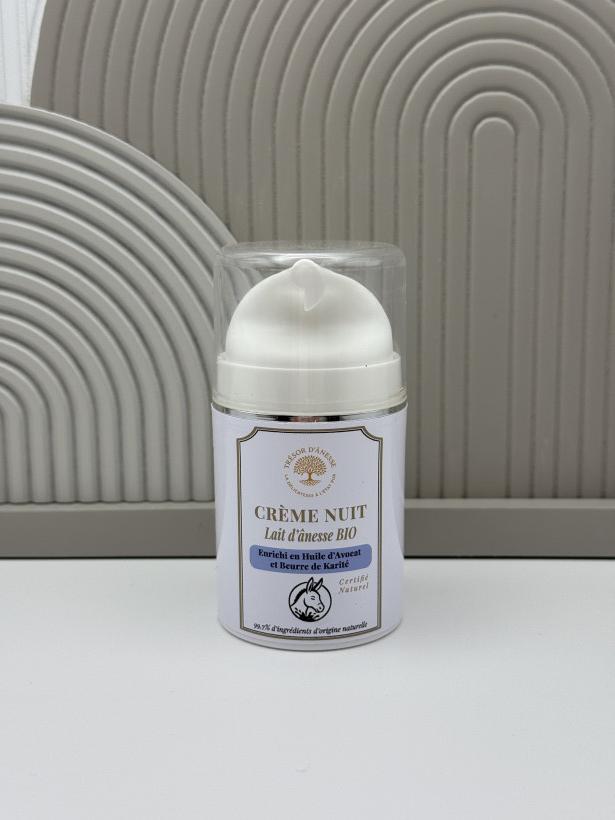 Crème de nuit au lait d’ânesse bio