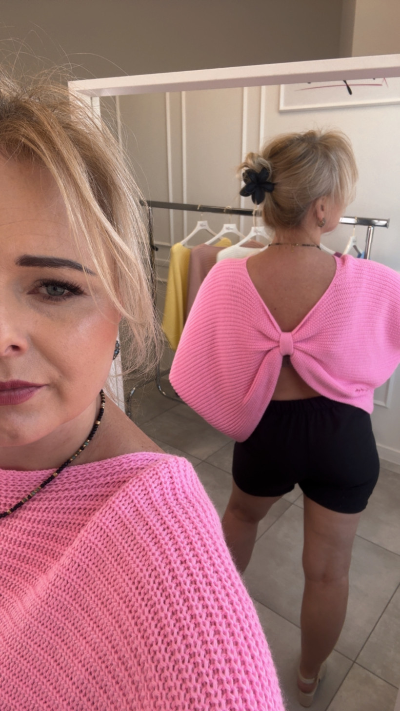 Sweter tył kokardka 14371