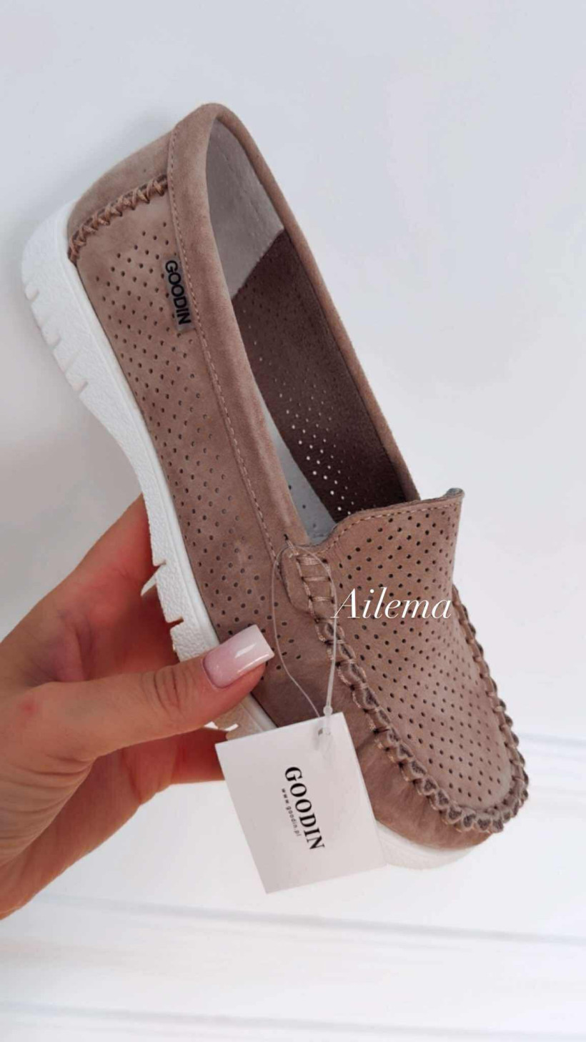 Mokasyny Goodin GD-LX1047 delikatny ażurek