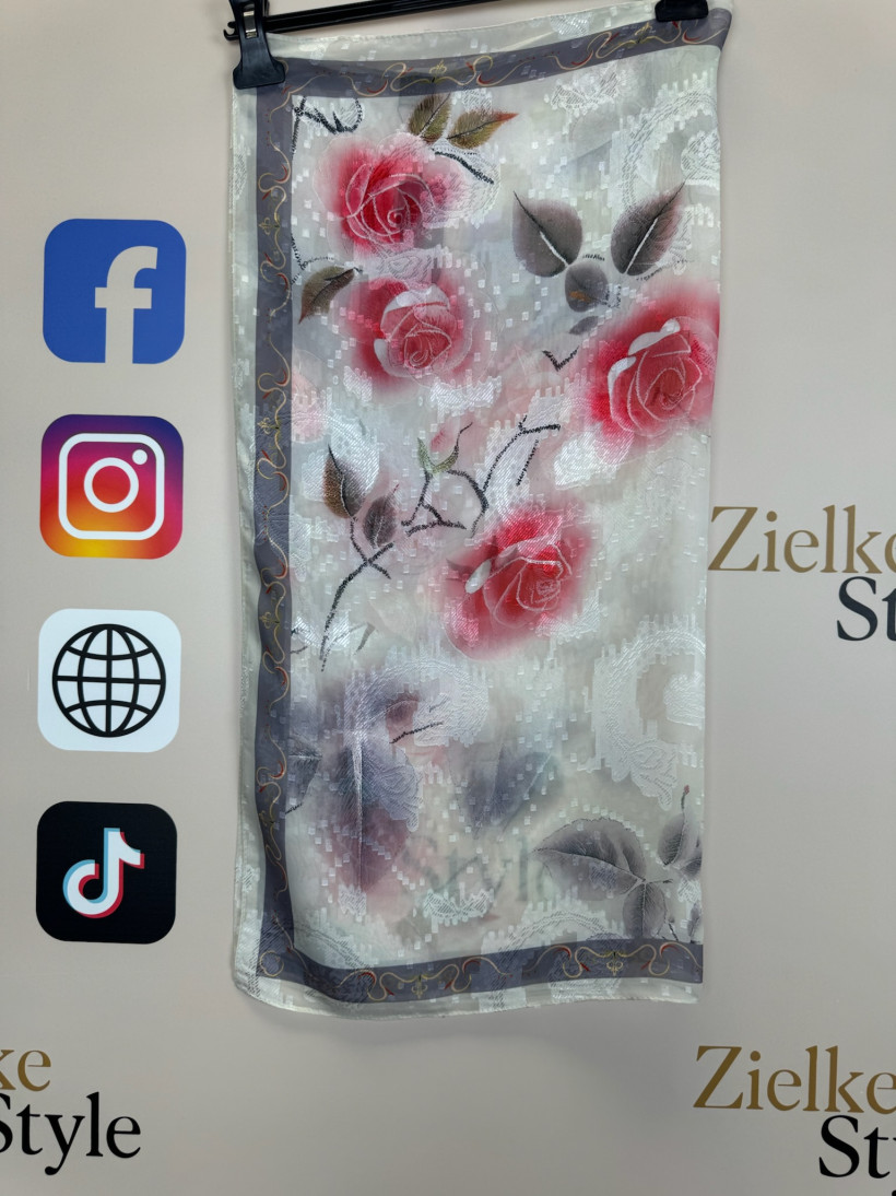 Gawroszka permanentna, kwiaty, rdc - 2822 - 7 beż