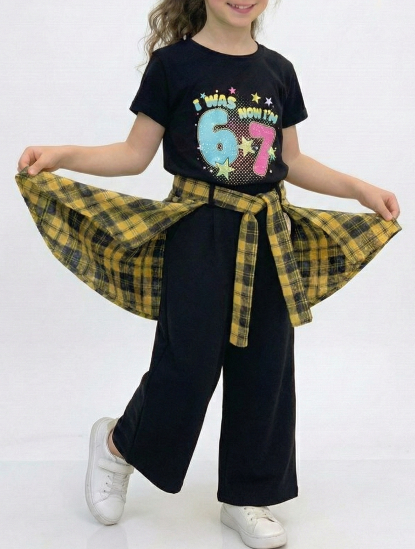 Spodnie koszula czarne