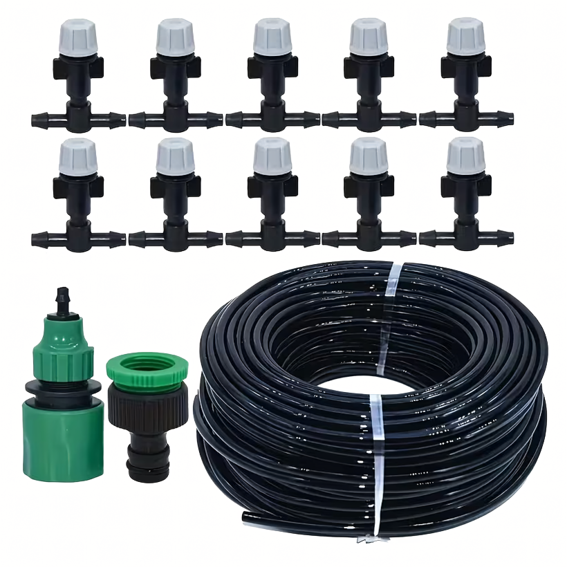 Kurtyna Wodna System Nawadniający Ogrodowy Zestaw Zraszaczy 10 szt 10m
