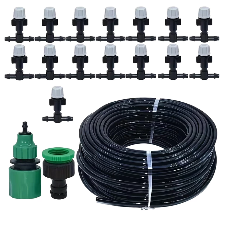 Kurtyna Wodna System Nawadniający Ogrodowy Zestaw Zraszaczy 15 szt 15m