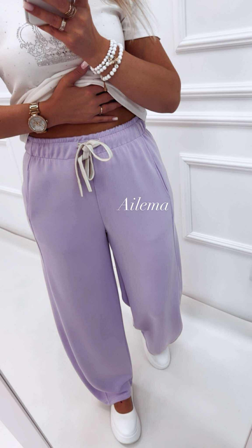 Spodnie Azara SP54 z przeszyciem i szeroką nogawką 