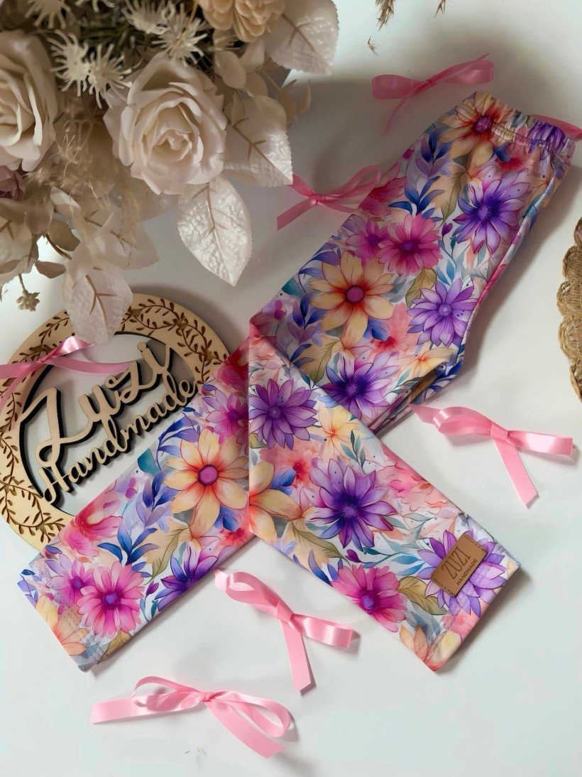 LEGINSY  KOLOROWA WIOSNA ZUZI HANDMADE
