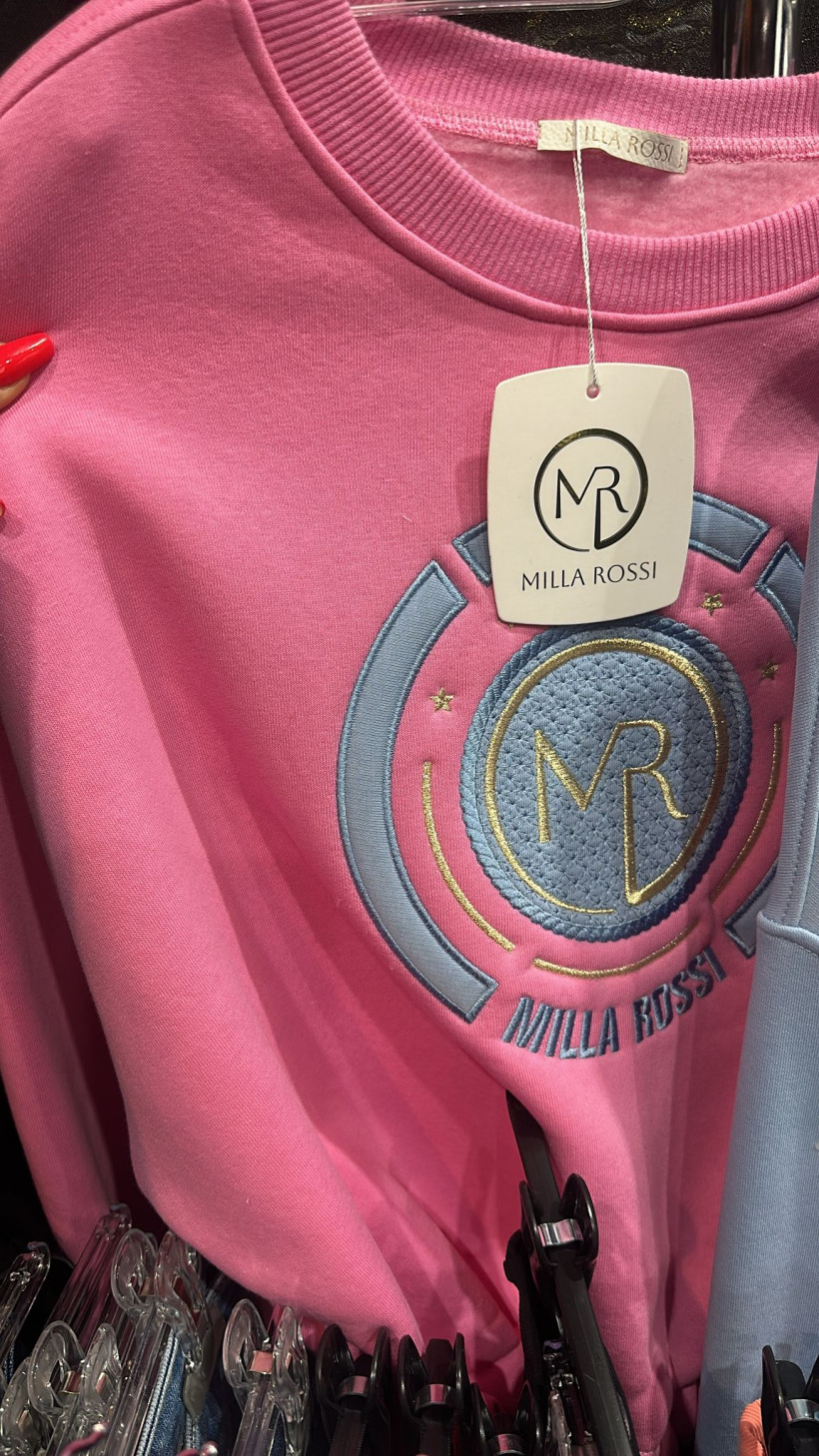 Bluza milla Rossi róż błękit