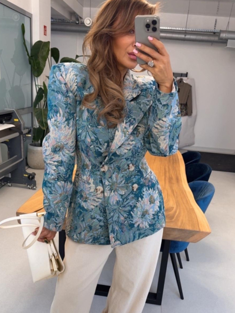 EMO  marynarka w kwiatowy print