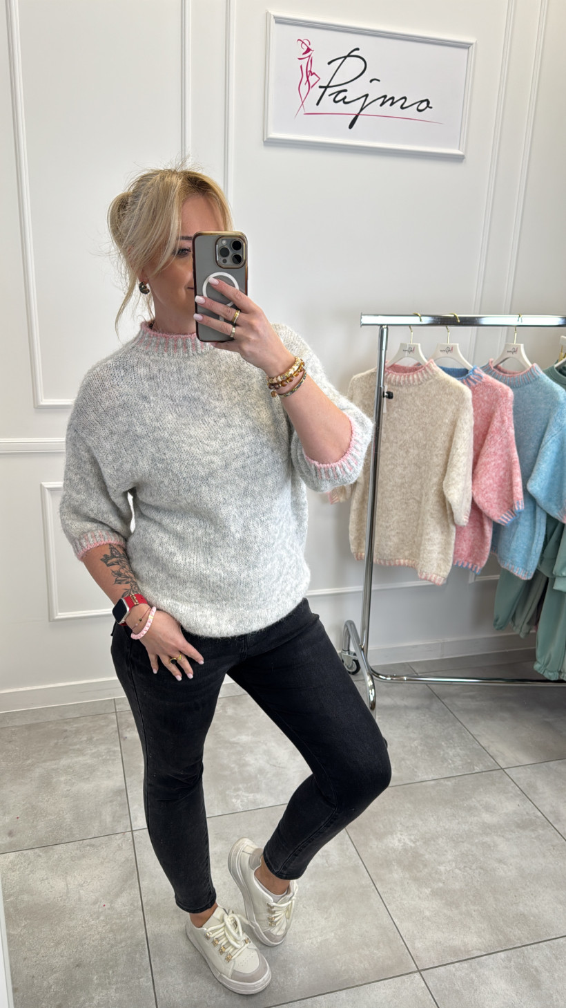 Sweter krótki rękaw 14396