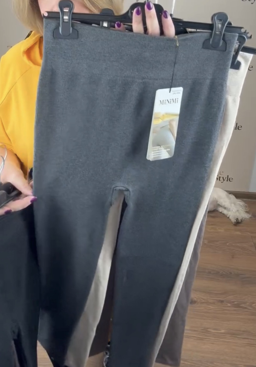 Getry bezszwowe  prążkowe jednokolorowe , minimi 3/6xl - 9818 - popiel