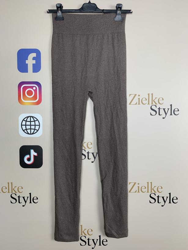 Getry bezszwowe prążkowe jednokolorowe, minimi 3/6xl - 9818 - fango