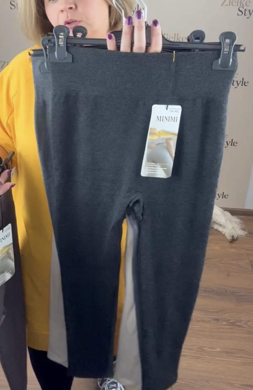 Getry bezszwowe  prążkowe jednokolorowe, minimi 3/6xl - 9818 - grafit