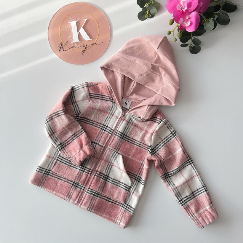 KURTKA KRATA Z KATUREM RÓŻOWA KAYA