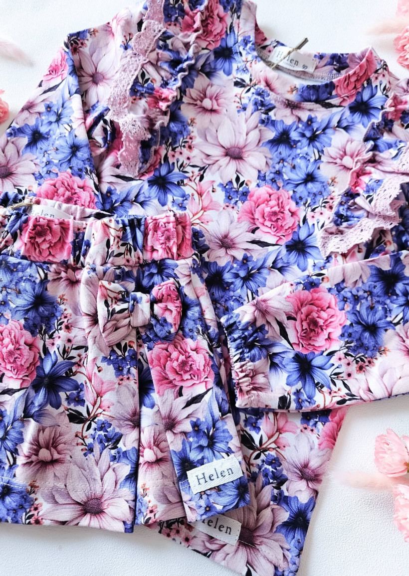 BODY/BLUZKA NIEBIESKI OGRÓD HELEN