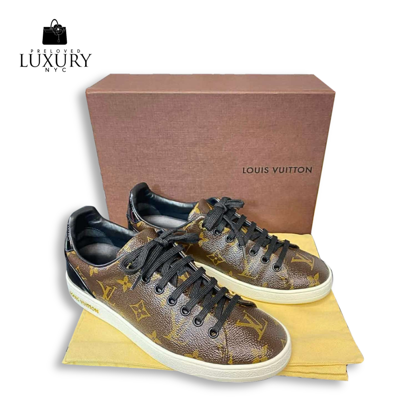 LOUIS VUITTON Frontrow Sneakers Monogram Size 36.5