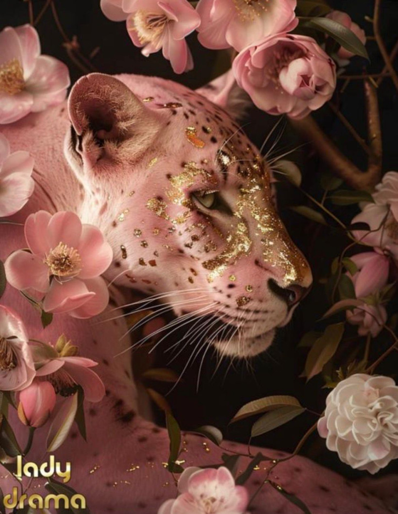 T-SHIRT ŚMIETANA OTULONA ZŁOTEM LADY DRAMA